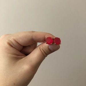 kate spade pink post earrings